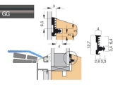 Holz-/Alufensterdichtung AA2907-GG/3 graphitgrau, VPE 250 lfm