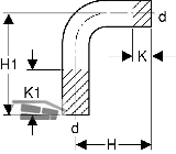 Geberit Mapress Edelstahl Passbogen