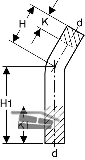 Geberit Mapress Edelstahl Passbogen