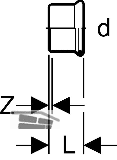 Geberit Mapress Edelstahl Gas Kappe